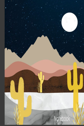 Notebook: Desert Night Sky