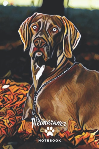 Weimaraner Notebook: Square Grid Journal with Unique Pet Cover Perfect for Girls, Boys, Women, Men, Kids, Teenager, College, Pet Lovers, School, Office, Math, Education