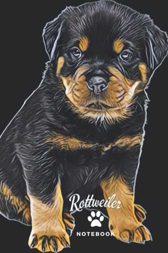 Rottweiler Notebook: Square Grid Journal with Unique Pet Cover Perfect for Girls, Boys, Women, Men, Kids, Teenager, College, Pet Lovers, School, Office, Math, Education