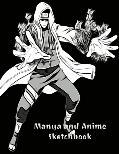 Manga and Anime Sketchbook: by Luyando Ink | 8.5x11 Large Drawing Sketchbook with 100 Blank White Pages for Pencil, Ink, Charcoals and other Dry Medium Artworks