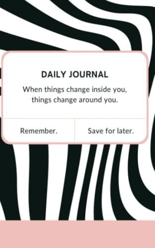 Daily Journal | A Journal To Create Reflections, Thoughts & Ideas