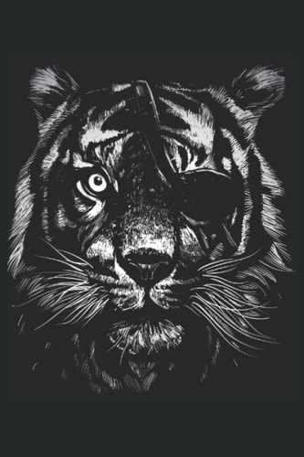 Tigerkopf Dschungel Wildkatze Raubkatze Tiermotiv: Notizbuch 120 Seiten liniertes Papier Handliches Format (15,24 × 22,86 cm entspricht ungefähr DIN A5) (German Edition)