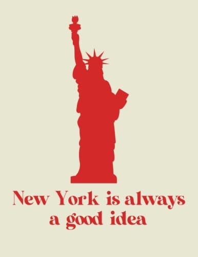 Minimalista Nueva York Cuaderno. 120 páginas forradas. Tamaño 8.5" x11" (21.6 x 28 cm). (Spanish Edition)