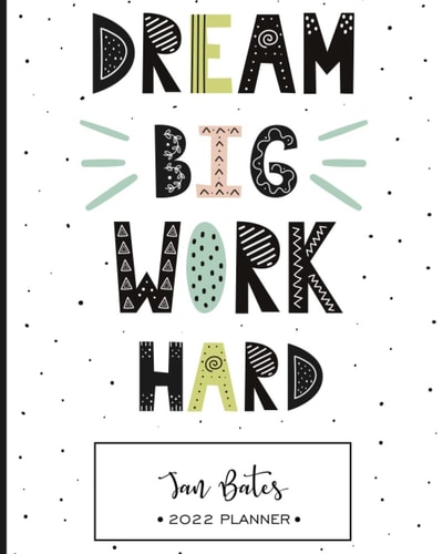 Jan Bates 2022 Planner Weekly and Monthly