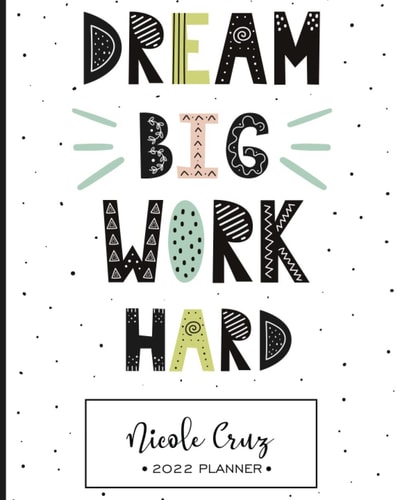 Nicole Cruz 2022 Planner Weekly and Monthly