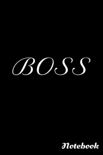 Bossie Notebook : Black and White notebook , Decorative Journal for Bossie Lover: Notebook /Journal Gift,Black and White,100 pages, 6x9, Soft cover, Mate Finish: Lined Notebook