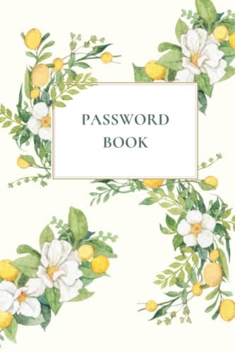 Password book: Password log book and internet password organizer