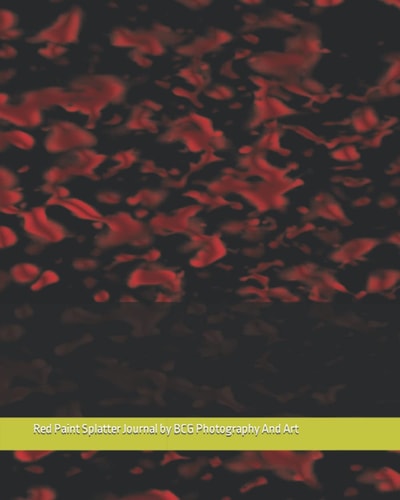 Red Paint Splatter Journal