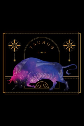 Taurus Notebook: Magic Zodiac Astrology Lined 6"x9" Journal