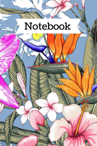 Frangipani Floral Notebook: Bright Tropical Flowers Orchid and Frangipani Floral Notebook