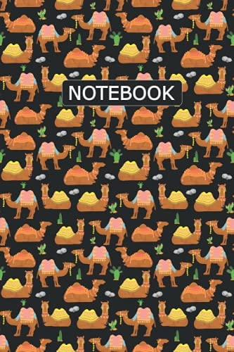 Camel Notebook: Animal Lover Camel Journal Notebook For Men, Women, Girls, Kids - 6 x 9" 100 Pages