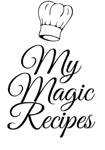 My magic recipes:: Cooking Notebook, Diary, Cookbook, Creative recipe journal (110 pages, Blank, 7x10)