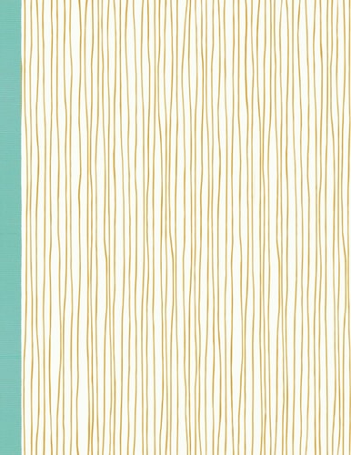Kamdon Kreations: Mia Stripes Notebook Colorful Cover -120 Pages, College-Ruled Journal - 8.5x11"