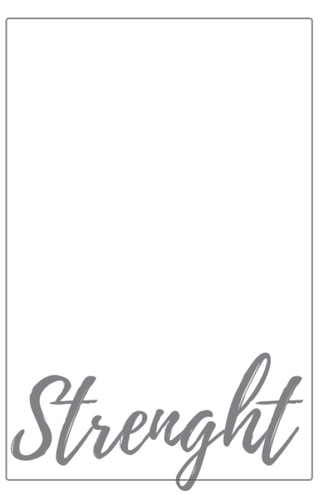 Motivational Notebook Strenght - A perfect size notebook with montly to do page and a birthday reminder.