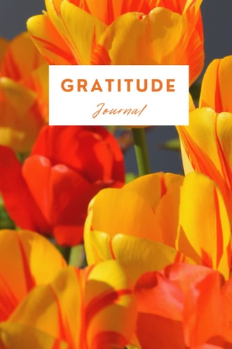 Gratitude Journal With Orange Tulips For Girls, Woman: A Daily Gratitude Journal To Practice Gratitude, Give Thanks, Positivity And Daily Self ... A Happier and Find Joy (6x9, 120 Pages)