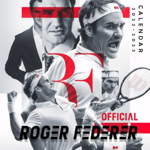 Roger Federer Calendar 2022: OFFICIAL SPORT Calendar 2022 – 18 months – BIG SIZE 17"x11". Roger Federer Planner for all fans kids boys. Kalendar calendario calendrier 18 monthy. 1