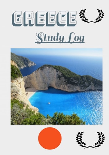 Study log, beautiful, well-organized layout, quality hardcover design 7” by 10” 150 pages -The Travel Series