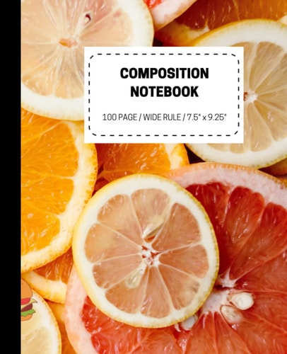 Composition Notebook Ruled: Notebook Ruled Lined Notebook 7.5 x 9.25 in | 100 Pages
