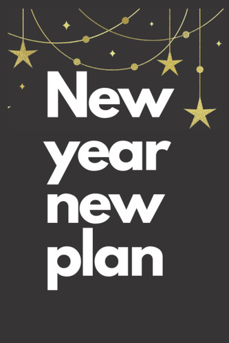 New year new paln: Black notebook new year for your business planning