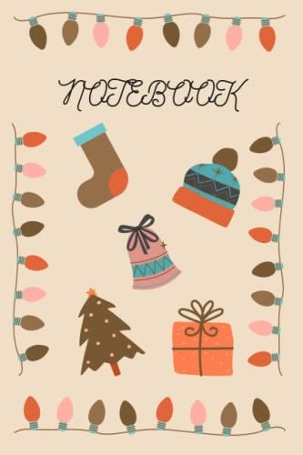 Notebook: Christmas Colorful Blank Lined Notepad
