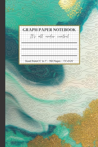Graph Paper Notebook for Girls Kids Teens College Students Women I Grid Composition Workbook I Gold Glitter Liquid Marble: Back to school Home College ... (5 square x inch) 7.5" x 9.25", 150 Pages