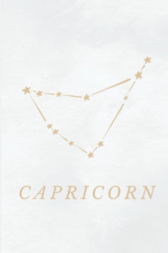 Capricorn Zodiac Astrology Horoscope Daily Lined Journal Notebook Diary Gift