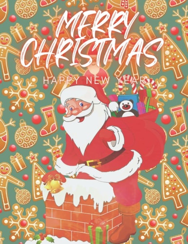 NOTEBOOK WITH HIHGH QUALITY MERRY CHRISTMAS DESIGN: FOR SCHOOL AND FOR DAIL WRITING