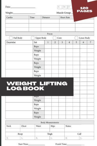 weight Lifting Log Book 2022: Workout Journal for Men and Women, Gym Planner, Personal Training Exercise Notebook and Fitness Logbook, (Weight Lifting and Cardio Tracker / Diary)