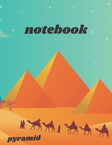 Notebook multi use, with a beautiful desert view: Size : 8.5 x 11 inch cover : bright pages 120 glossy cover sketchbook notebook
