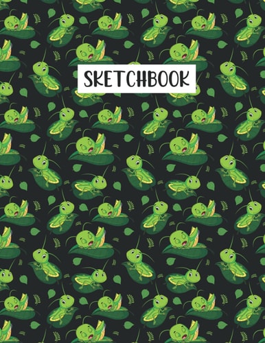 Grasshopper Sketchbook: Grasshopper animals Lover Sketchbook For Men, Women, Girls, and Kids Sketch Drawing Book - 8.5 x 11 Inches - 100 Pages
