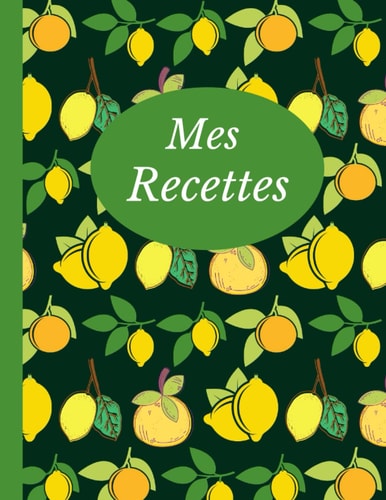 Mes Recettes: Mon livre de cuisine - Carnet pour 100 recettes - Carnet de Vos Recettes et Cuisine à Remplir et Personnaliser (French Edition)