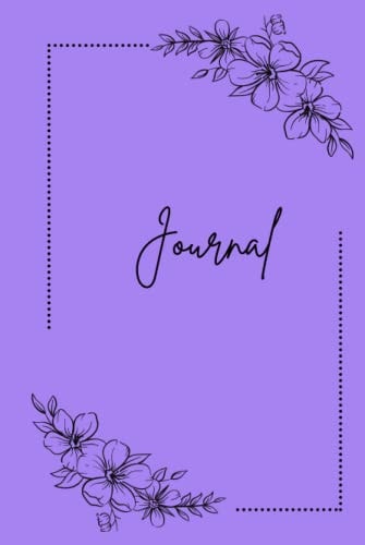 Journal: Lavender Flower Blank Lined Journal