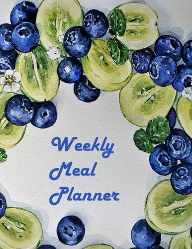 Weekly Meal Planner: Weekly Meal Planner and Shopping List Notebook for Women.