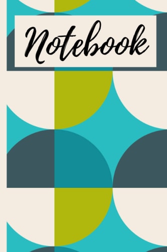 Notebook: Abstract Blues & Greens 6" X 9" Notebook/Journal - 120 Lined Pages