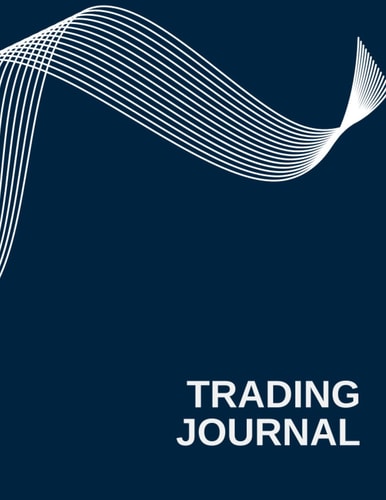 Trading Journal: Elegant Navy Blue Journal/Notebook with 120 Graph Pages, 8.5x11 in