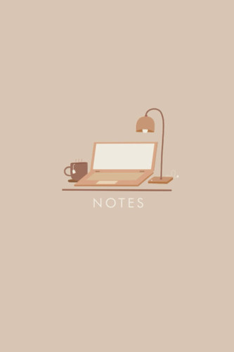 Hand Drawn | Minimal Cozy Study Time Notebook/Journal | College Ruled | 6x9 |120 sheets