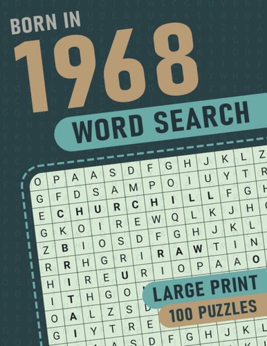 Born in 1968 Wordsearch Puzzle Book: British Themed Wordsearch - 1968 UK Yearbook