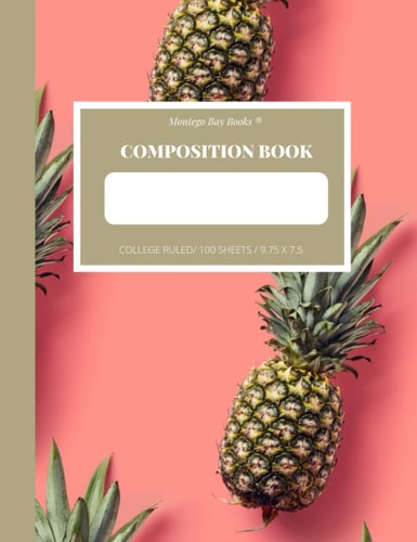 Colored Composition Notebook: Composition Notebook Primary, Cute Notebook For Students, College Ruled Composition Notebook 100 Sheets, 9.75 x 7.25, ... 100 Sheets, Marble Notebooks 9.75 x 7.5 a105
