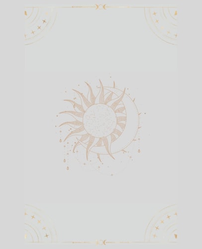 Journal: 7.5 x 9.25 - Journal - Sun & Moon - 100 Pages of White Lined Paper With Fill In Date At Top