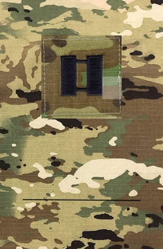 Army OCP Notebook - CPT: Operational Camouflage Pattern with Captain Rank