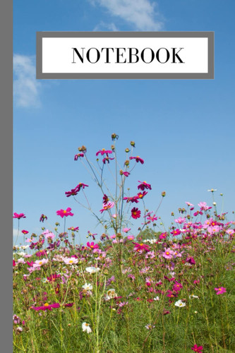 Notebook: Field with Pink Flowers