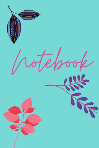 Notebook: Retro Colorful Blank Lined Notebook