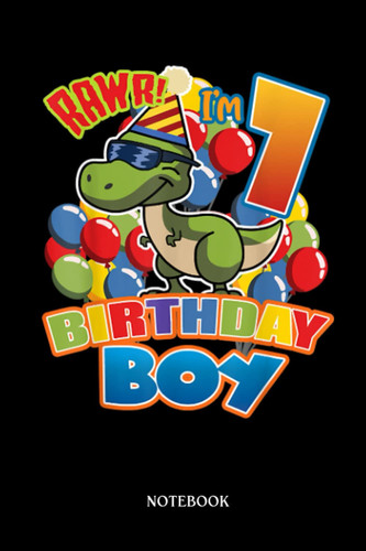 Dinosaur Notebook: Kids Rawr I'M 7 7th Birthday Boy T-Réx Dinosaur Party | Dinosaur Notebook, Gift For T-Rex Lovers| 6”X9 Wide Blank Lined Workbook For Teens Kids Girls Boys.