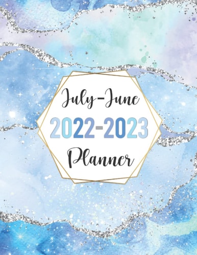 July 2022-June 2023 Planner: Weekly and Monthly At a Glance Calendar Agenda & Schedule Organizer | Planner July to June 22-23 Starting in July 2022 (Pretty Girly Cover)