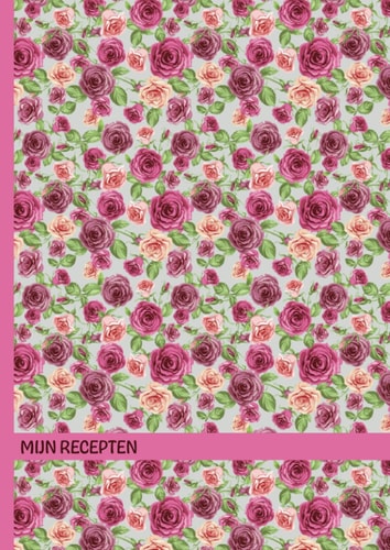 Mijn Recepten: Leeg Kookboek A4 om je eigen recepten te schrijven met praktisch ontwerp en genummerde pagina's - Receptenboek voor meisjes en vrouwen, ... - Paarse Bloemen Cover (Dutch Edition)