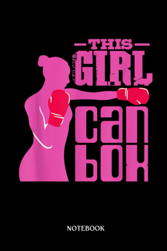 Boxing Notebook: Fitness Boxing Ring Girl with Gloves - I Love Kickboxing | Blank Lined Workbook for Writing Notes| Ruled White Paper | Large Note Book ( 6*9 in) 120 Pages.