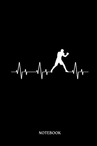 Boxing Notebook: Heartbeat Boxing Glove Boxer Fighter Punch Fight MMA Fighter | Blank Lined Workbook for Writing Notes| Ruled White Paper | Large Note Book ( 6*9 in) 120 Pages.
