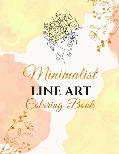 Aesthetic Minimalist Line Art Boho Coloring Book for Adults & Girls (Vol 2): Abstract pages - 45 designs - For chilling and Relaxation & Stress Relief