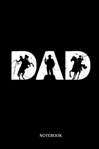 Horse Notebook: Dad Western Riding Horse Equestrian Country Rodeo | Cute Baby Horses Blank Lined Notebook: 120 Pages 6x9" | Horses Workbook For Teens Kids Students Girls