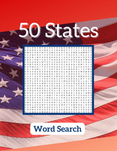 50 States Word Search: America Word Find
